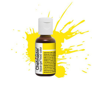 Decorating Supplies: Chefmaster Liqua-Gel Lemon Yellow