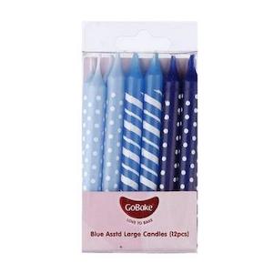 Frontpage: GoBake Candles - Blue Ombre - 8cm (pack of 12)