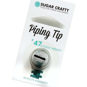 Decorating Equipment: Sugar Crafty Piping Tip #47 Basket Weave