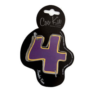 Cake Essentials: Coo Kie Number 4 Cookie Cutter