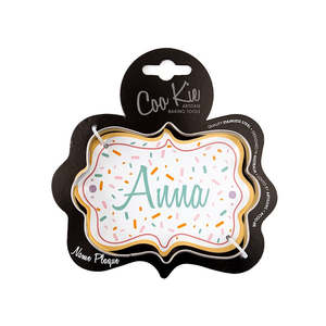 Cake Essentials: Coo Kie Name Plaque Cookie Cutter