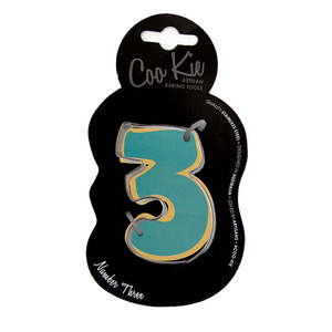 Cake Essentials: Coo Kie Number 3 Cookie Cutter
