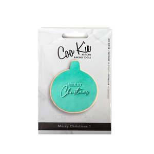 Cake Essentials: Coo Kie Embosser Stamp - Merry Christmas 1
