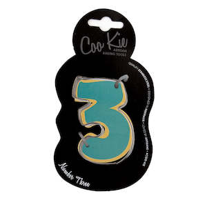 Coo Kie Number 3 Cookie Cutter