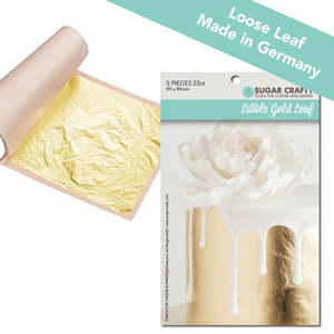 Sugar Crafty Edible Gold Leaf (LOOSE)  - 5 sheets