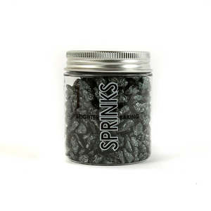 Sprinkles: Sprinks - Gunmetal Large Rock Sugar Sprinkles - 75g