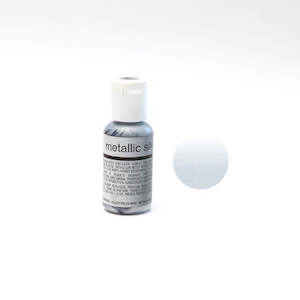 Airbrush: Chefmaster Airbrush Colour - Metallic Silver 19g