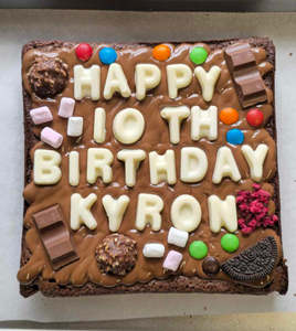 Brownies: Custom Message Brownie