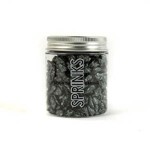 Sprinkles: Sprinks - Gunmetal Large Rock Sugar Sprinkles - 75g