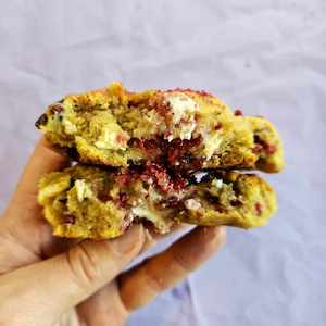 Cookies: Raspberry White Chocolate NYC Cookies