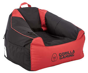 Gaming Chairs: Gorilla Gaming Pro Bean Bag - Black/Red