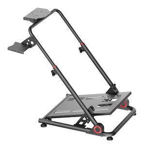 Gorilla Gaming: Gorilla Gaming Racing Simulator Wheel Stand - Black/Red (PC)