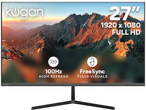 Gaming Monitors: Kogan 27" Full HD 100Hz Frameless FreeSync Monitor (1920 x 1080)