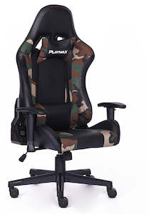 Gaming Chairs: Playmax Elite Gaming Chair - Fabric Jungle Camo
