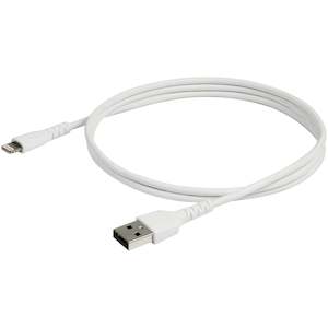 Pc Parts: 1m StarTech Heavy Duty Certified USB-A to Lightning Cable White