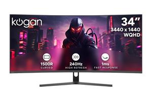 Kogan Infinity 34" Curved Ultrawide WQHD 240Hz 1ms FreeSync Gaming Monitor (3440 x 1440)