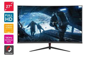 Gaming Monitors: Kogan 27" Curved Full HD 180Hz 1ms FreeSync Gaming Monitor (1920 x 1080)