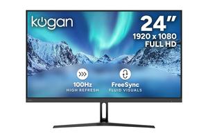 Gaming Monitors: Kogan 24" Full HD 100Hz Frameless FreeSync Monitor (1920 x 1080)