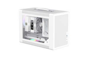 Pc Parts: GameMax Mechanic Spark Air SFF Gaming PC Case White