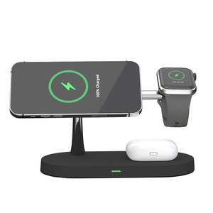 Wireless Chargers: 3 In 1 Wireless Charger With Night Light 15W
