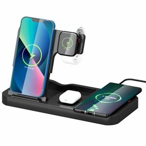 Wireless Chargers: 15W 4 In 1 Wireless Phone Charger Black