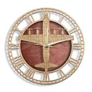 Lockheed P-3 Orion Aircraft Wood Wall Clock