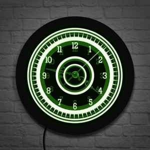 Led Neon Wall Clocks: 3d Vision Led Wall Clock