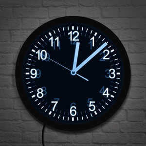 Led Neon Wall Clocks: Modern Design Led Wall Clock