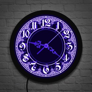 Led Neon Wall Clocks: Modern Vintage Design Wall Clock