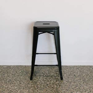 Products: Black metal stool