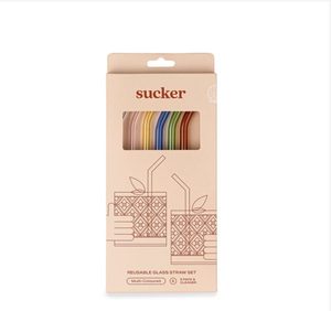 Sucker Glass Drinking Straws - Whitford Merchants