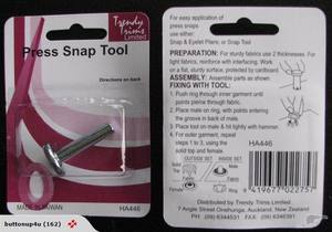 Fasteners: Press Snap Tool