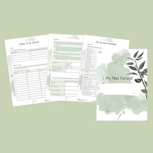 Products: Funeral Planning Booklets