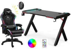 Gaming Chair Office Chair: Gaming Chair With Gaming Desk Table