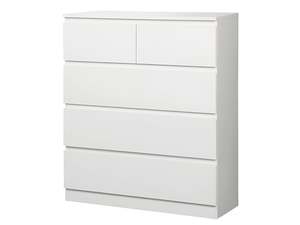 Bedroom Furniture: 5 Drawer Tallboy
