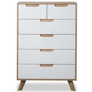 Bedroom Furniture: Tallboy 6 Drawer