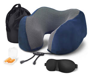 Luggage Travel Accessories: Travel Pillow Combo Blue