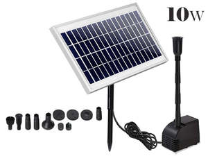 Outdoor Garden Conservatory: Solar Water Fountain