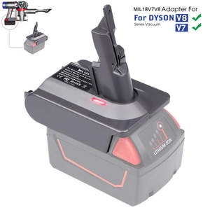 Cleaning Bins: Milwaukee to Dyson Battery V7 / V8 Series Vacuum Cleaner Adapter Converter