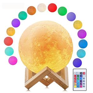 Lamps: Remote 3D Moon Lamp 20cm