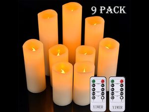 Party Festive Supplies: LED Flickering Candle Flame Led Flameless