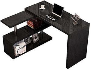Office Desks: Computer Desk Table with bookshelf