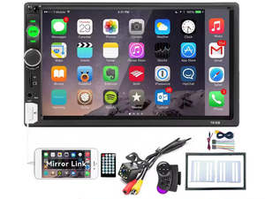Car Stereos: Car Stereo 2 DIN Bluetooth + Camera + Steering wheel control