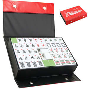 Games Puzzles Tricks: Mahjong Set With Numbers and Characters Green