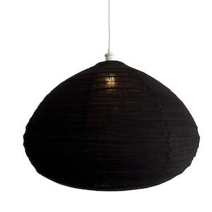 Designer Lighting Light Shades: Clara Linen Light Shade Black 80cm