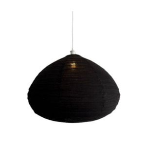Designer Lighting Light Shades: Clara Linen Light Shade Black 60cm