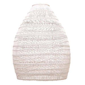 Designer Lighting Light Shades: Jungalow Whitewash Large