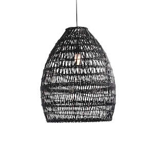 Designer Lighting Light Shades: Jungalow Blackwash Small