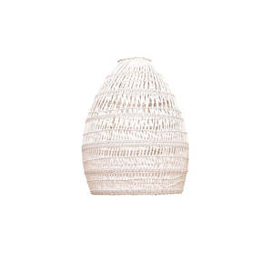 Designer Lighting Light Shades: Jungalow Whitewash Small