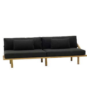 Heaphy Outdoor Sofa - Ebony